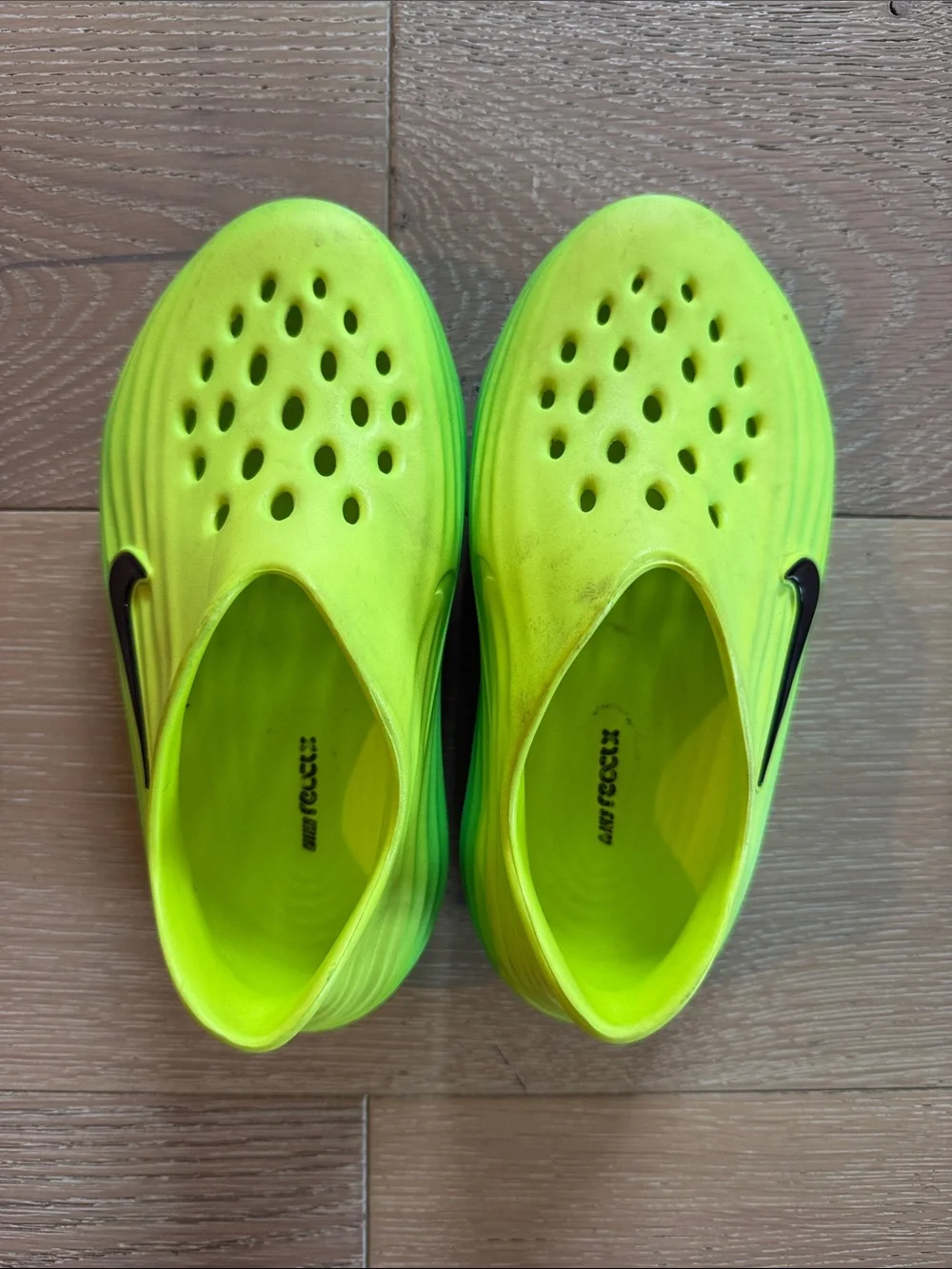 Nike Kids Neon Lime ReactX Rejuven8 (Slip-On Clog)